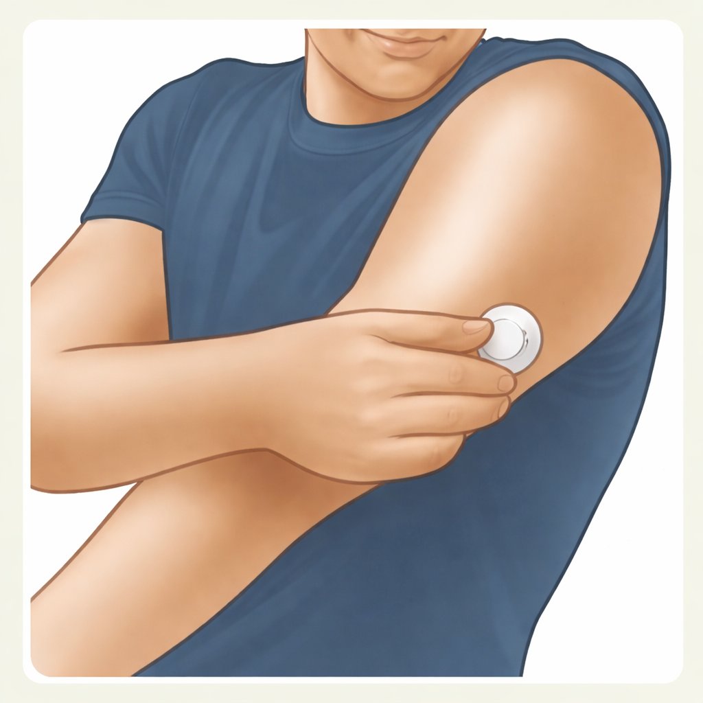 Sensor secure on arm